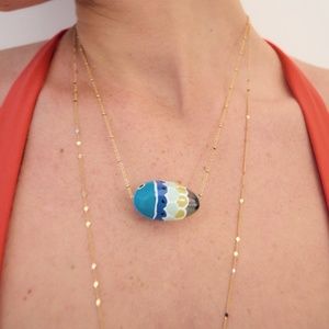 Zara limited edition cute fish layered chain necklace